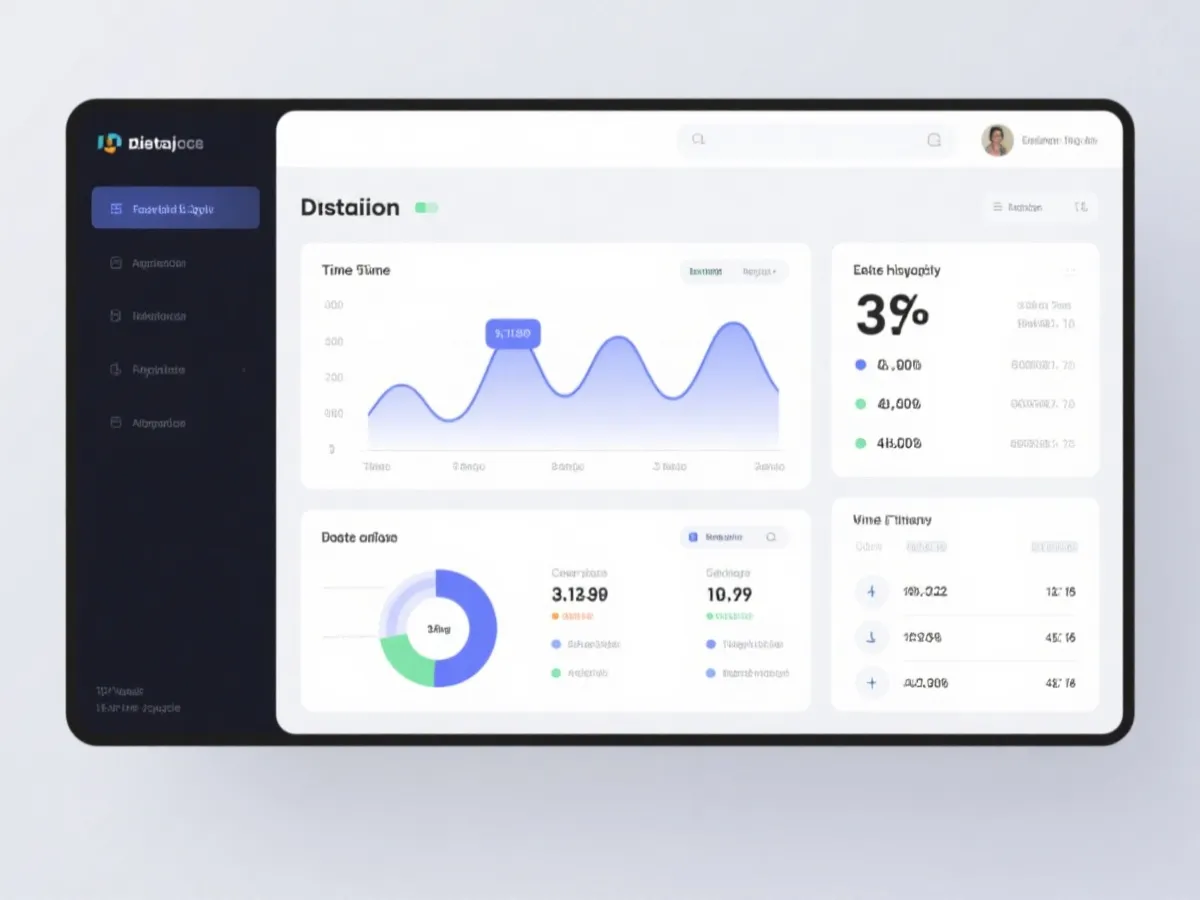 Historical results dashboard and trend archive illustration